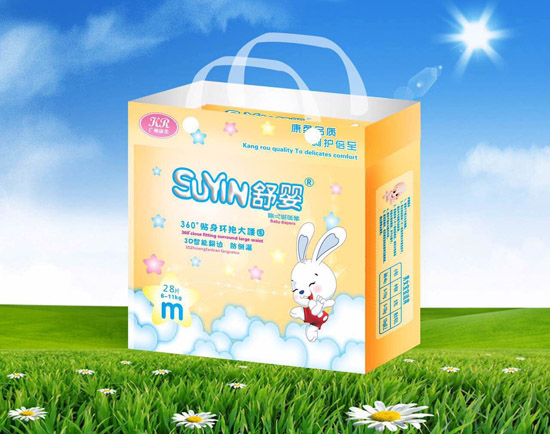 舒嬰360度貼身環(huán)抱大腰圍嬰兒紙尿褲M(mǎn)碼28片