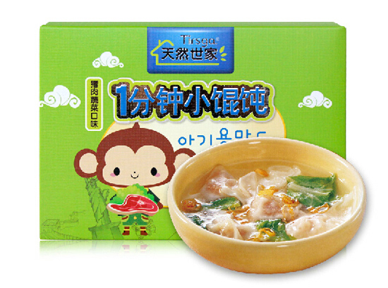 天然世家豬肉蔬菜1分鐘小餛飩