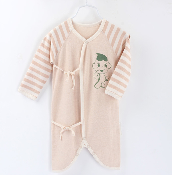 星語(yǔ)伊嬰兒服裝夏季幼兒長(zhǎng)袖哈衣彩棉爬服