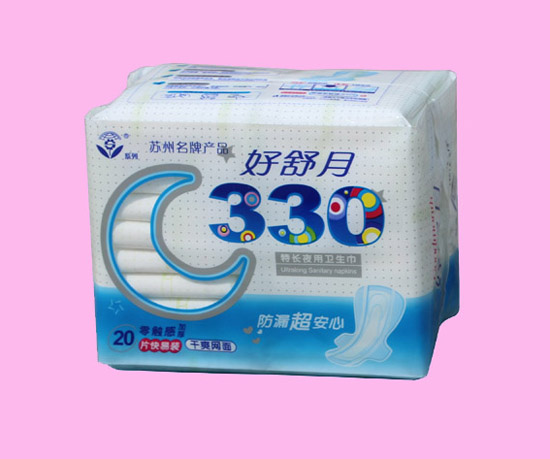 好舒月干爽網(wǎng)面330MM加厚護(hù)翼衛(wèi)生巾