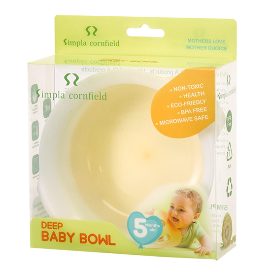 玉米田嬰童深碗-鵝黃