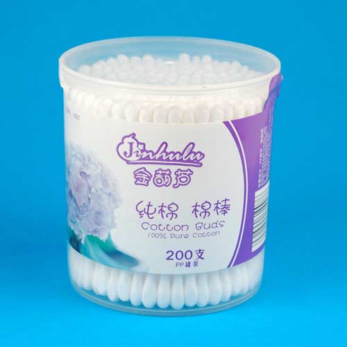 金葫蘆塑料棒棉簽200支PP罐