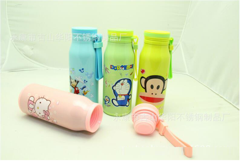 不銹鋼真空保溫杯情侶吊帶保溫杯防燙嘴設(shè)計