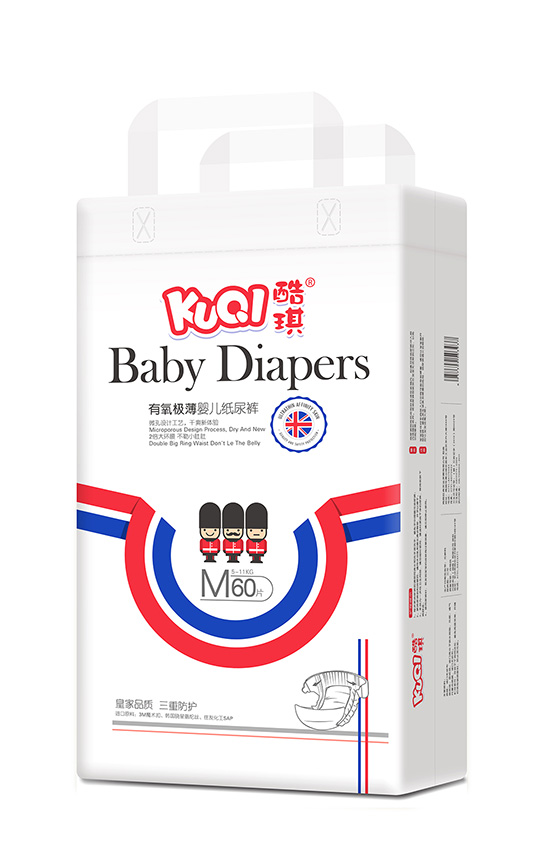 酷琪有氧極薄嬰兒紙尿褲M(mǎn)60