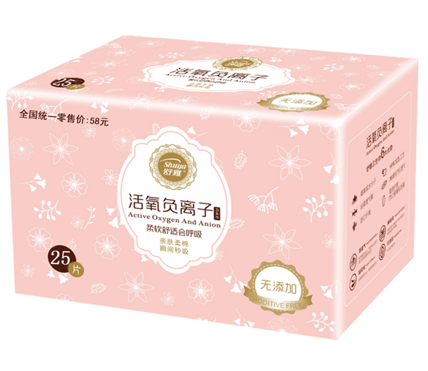 舒雅活氧負(fù)離子衛(wèi)生巾 25片