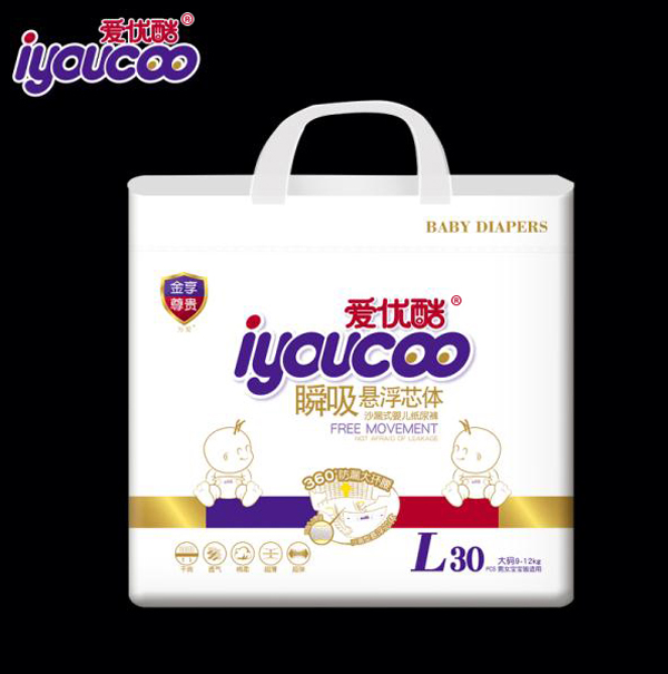 愛優(yōu)酷瞬吸懸浮芯體舒爽紙尿褲大碼L30.jpg