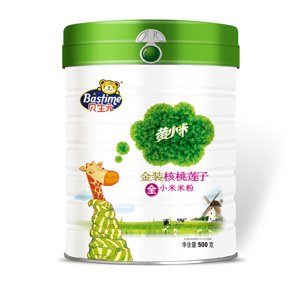 貝生元金裝核桃蓮子黃小米米粉聽(tīng)裝