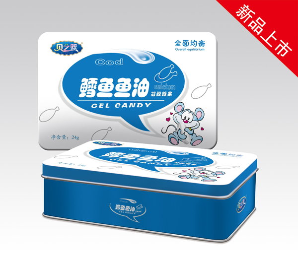 貝之籃鱈魚(yú)魚(yú)油凝膠糖果