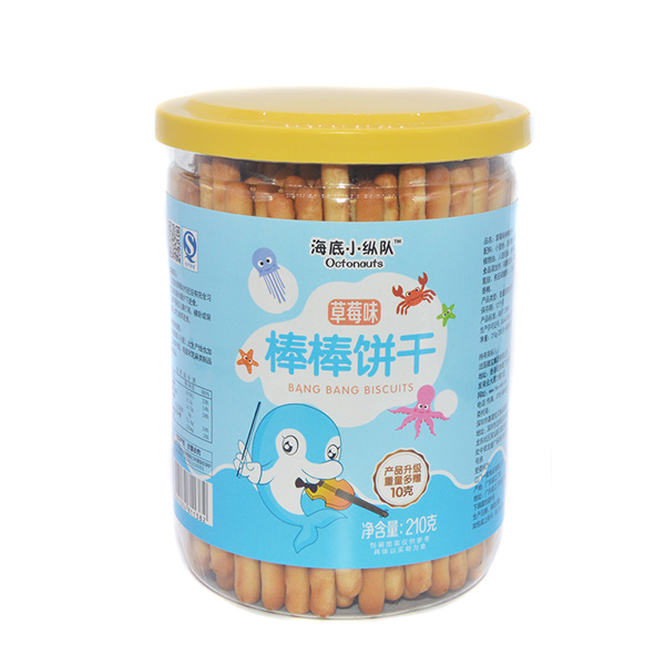 海底小縱隊棒棒餅干草莓味210g