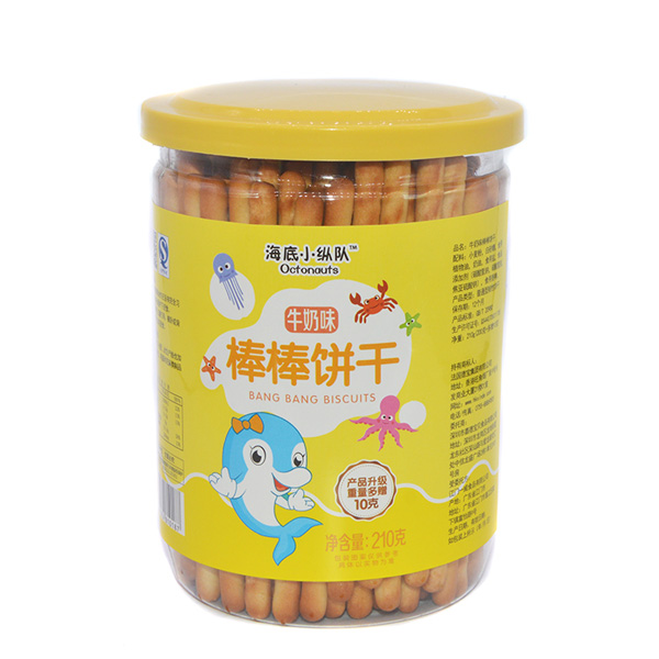 海底小縱隊棒棒餅干牛奶味210g