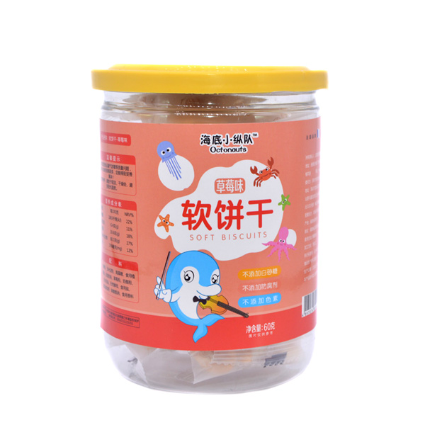 海底小縱隊軟餅干草莓味