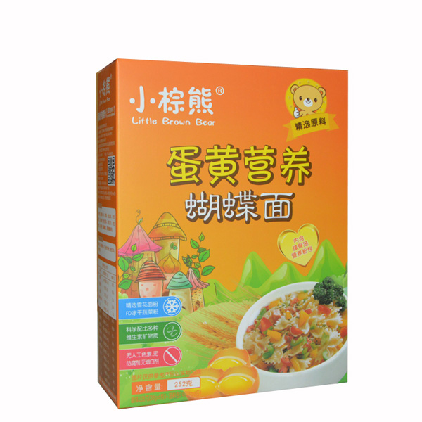 小棕熊蛋黃營(yíng)養(yǎng)蝴蝶面豎盒