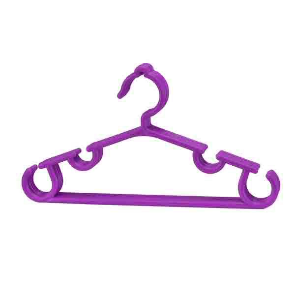 邦貝小象防風晾衣架紫色.jpg