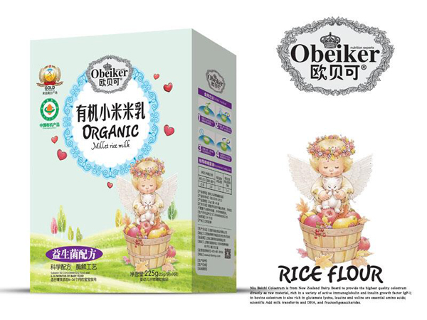 歐貝可有機小米米乳-益生菌配方盒裝