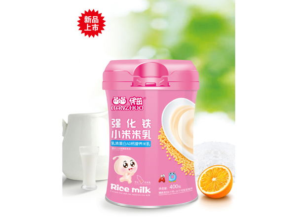 伴茁強(qiáng)化鐵小米米乳-乳清蛋白AD鈣營養(yǎng)米乳400g