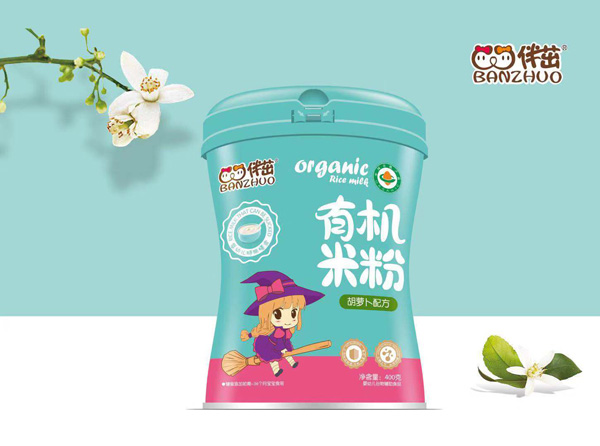 伴茁有機米粉-胡蘿卜配方罐裝