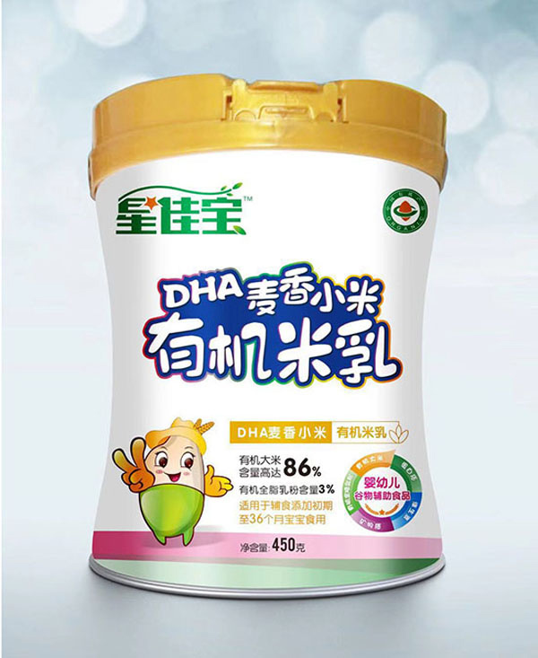 星佳寶DHA麥香小米有機米乳