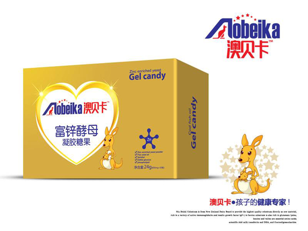 澳貝卡富鋅酵母凝膠糖果 盒裝