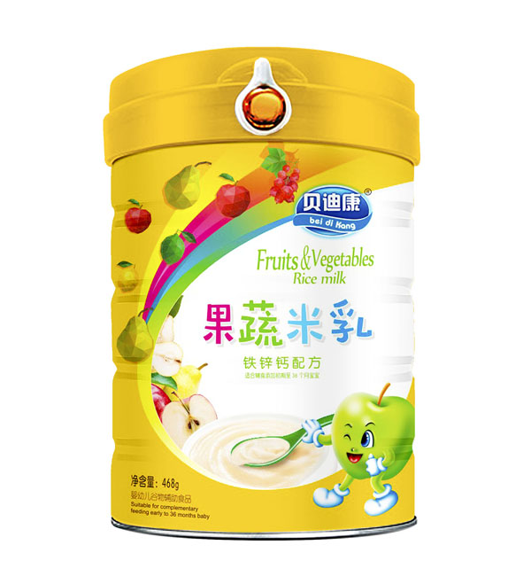 貝迪康果蔬米乳-鐵鋅鈣配方聽裝
