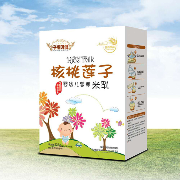 今福貝健嬰幼兒營養(yǎng)米乳盒裝(核桃蓮子)