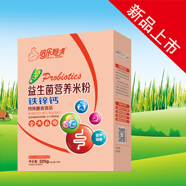 倍樂(lè)媽咪益生菌營(yíng)養(yǎng)米粉鐵鋅鈣(盒)