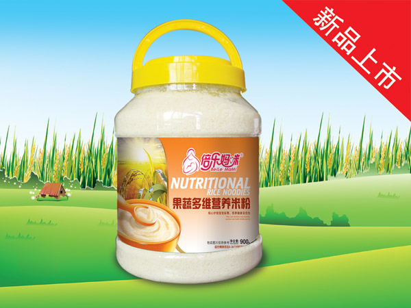 倍樂媽咪營養(yǎng)米粉-果蔬多維900g桶裝