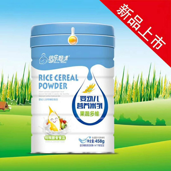 倍樂媽咪嬰幼兒營養(yǎng)米乳罐裝-果蔬多維