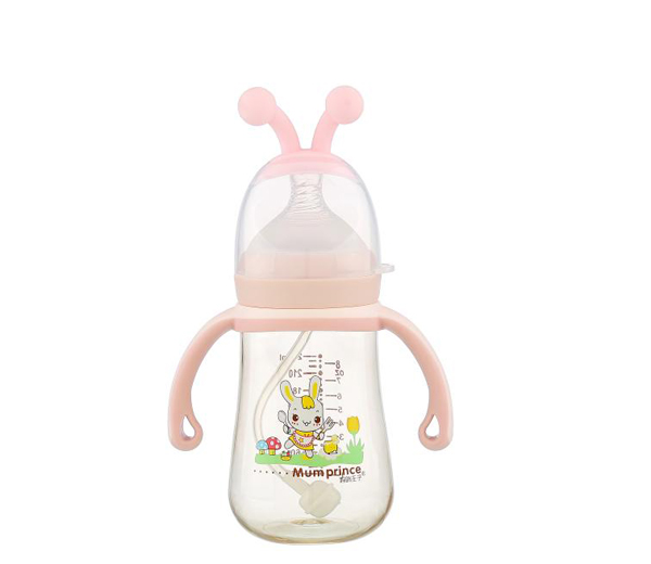 媽咪王子PPSU寬口小蜜蜂180ml奶瓶 粉色