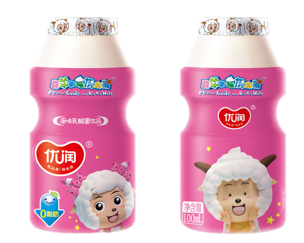 優(yōu)潤原味乳酸菌飲品 瓶裝紅色