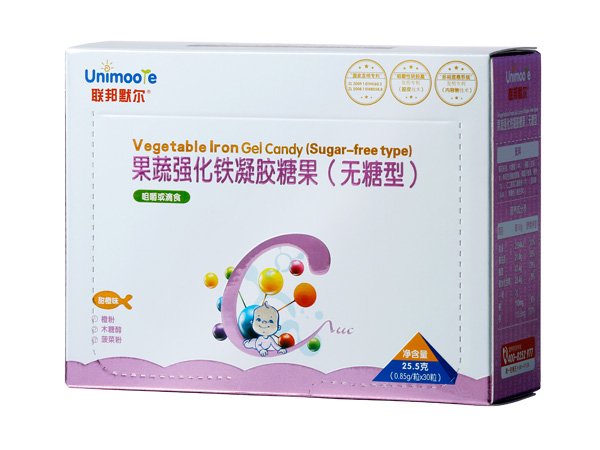 聯(lián)邦默爾果蔬強(qiáng)化鐵凝膠糖果(無(wú)糖型)