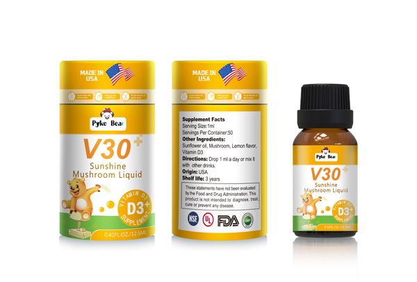 派克熊牌V30陽光蘑菇飲液(D3)