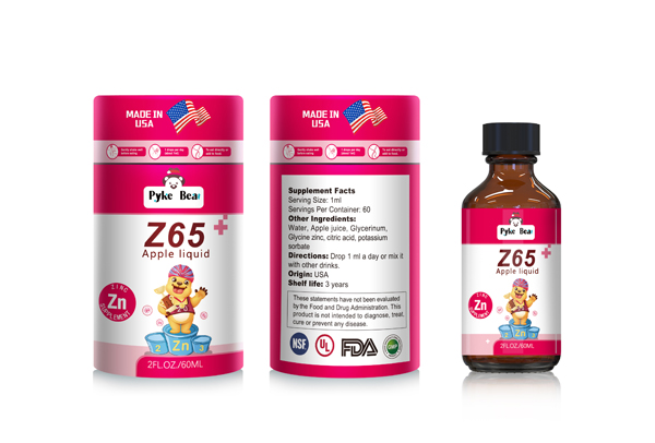 派克熊牌Z65蘋果飲液(鋅滴劑)