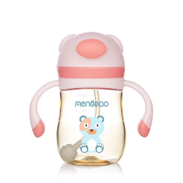 盟寶北極熊PPSU水壺 粉色