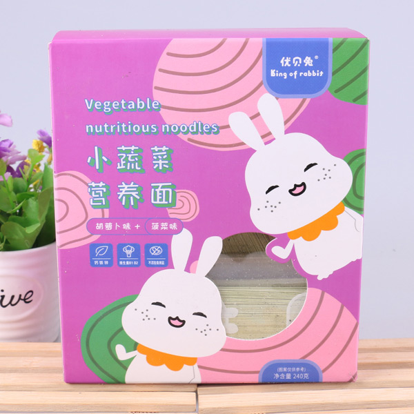 優(yōu)貝兔小蔬菜營養(yǎng)面-胡蘿卜味+菠菜味