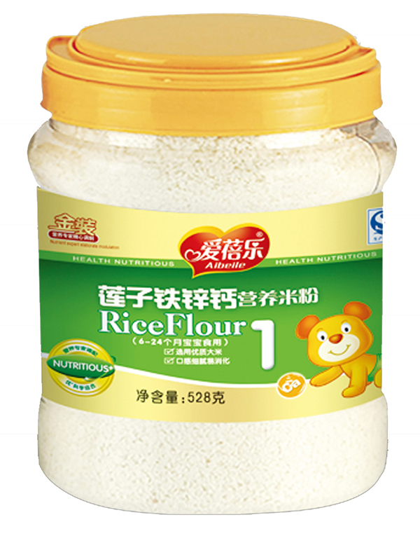 愛(ài)蓓樂(lè)蓮子鐵鋅鈣營(yíng)養(yǎng)米粉528g