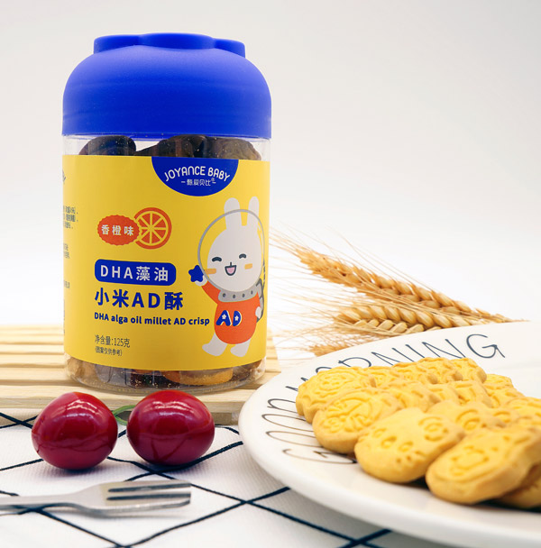 甄愛(ài)貝比DHA藻油小米AD酥-香橙味