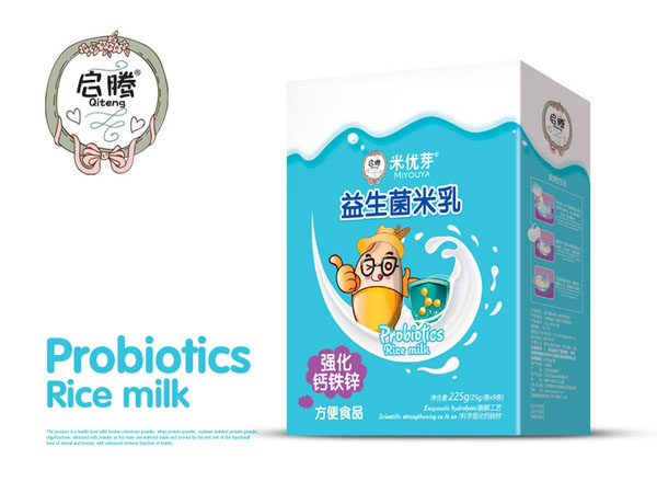 米優(yōu)芽益生菌米乳-強化鈣鐵鋅盒裝