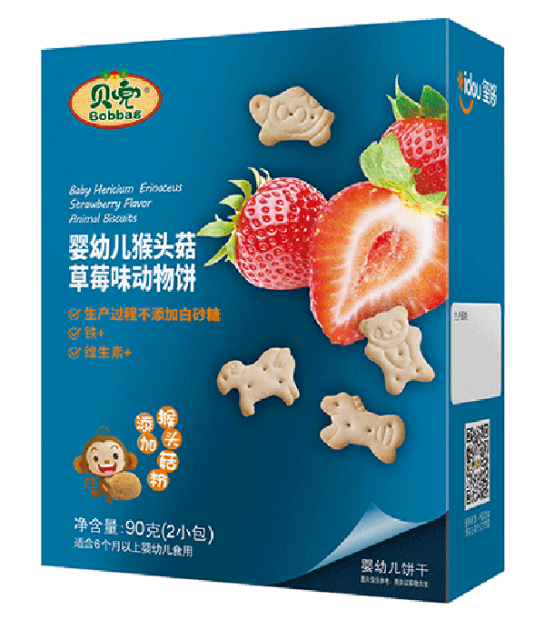貝兜嬰幼兒猴頭菇草莓味動(dòng)物餅干 盒裝.png 貝兜嬰幼兒猴頭菇草莓味動(dòng)物餅干 盒裝.png