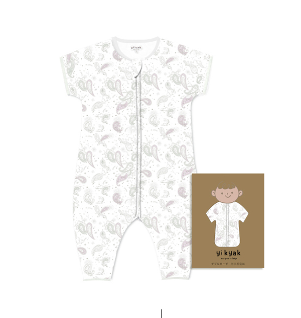 yikyak雙層紗布短袖分腿睡袋(連袖款) 浪漫滿(mǎn)屋.jpg