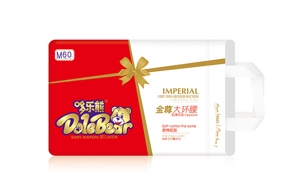 哆樂(lè)熊金尊大環(huán)腰嬰兒紙尿褲M60
