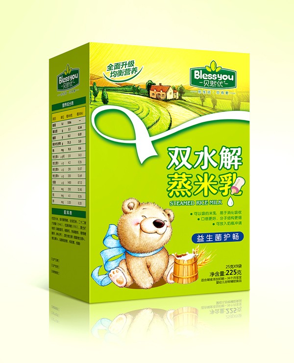 貝熙優(yōu)雙水解蒸米乳盒裝225克(益生菌護暢)