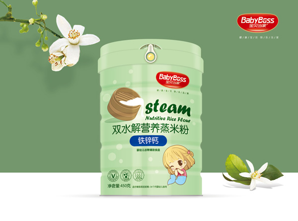 寶貝當(dāng)家鐵鋅鈣雙水解營(yíng)養(yǎng)蒸米粉 聽裝