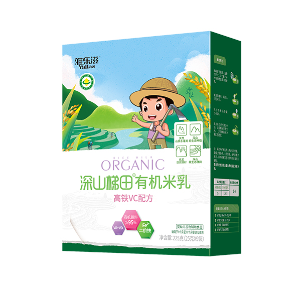 雅樂滋深山梯田有機(jī)米乳 高鐵VC配方 盒裝