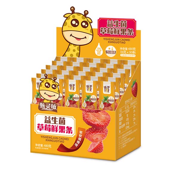 臻愛(ài)兒童益生菌草莓鮮果條2