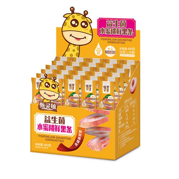 臻愛(ài)兒童益生菌水蜜桃鮮果條2