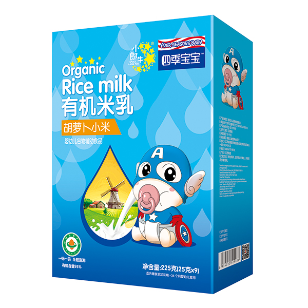 四季寶寶有機米乳盒裝-胡蘿卜小米