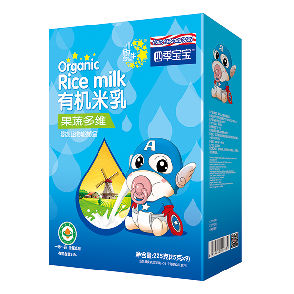 四季寶寶有機米乳盒裝-果蔬多維