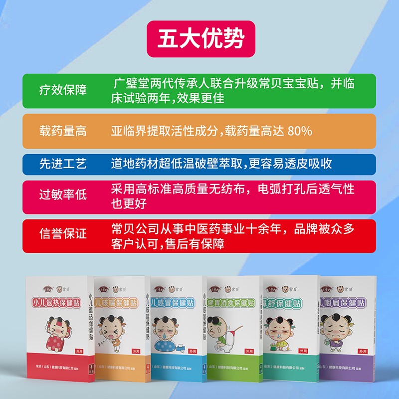 常貝小兒保健貼