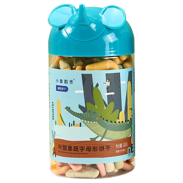 小象散步葉酸果蔬餅干-葉酸果蔬字母