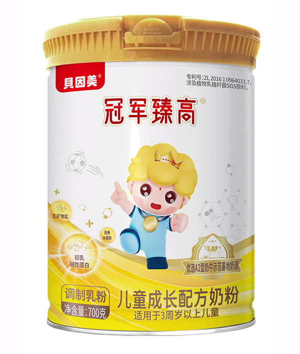 貝因美冠軍臻高兒童成長(zhǎng)配方奶粉